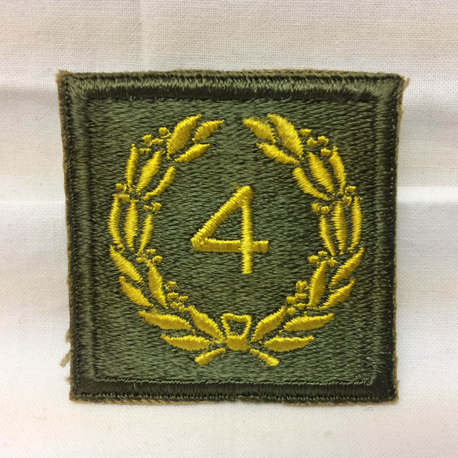 Vintage Military Patch Army Meritorious Unit Award 4 Olive Variant 4th