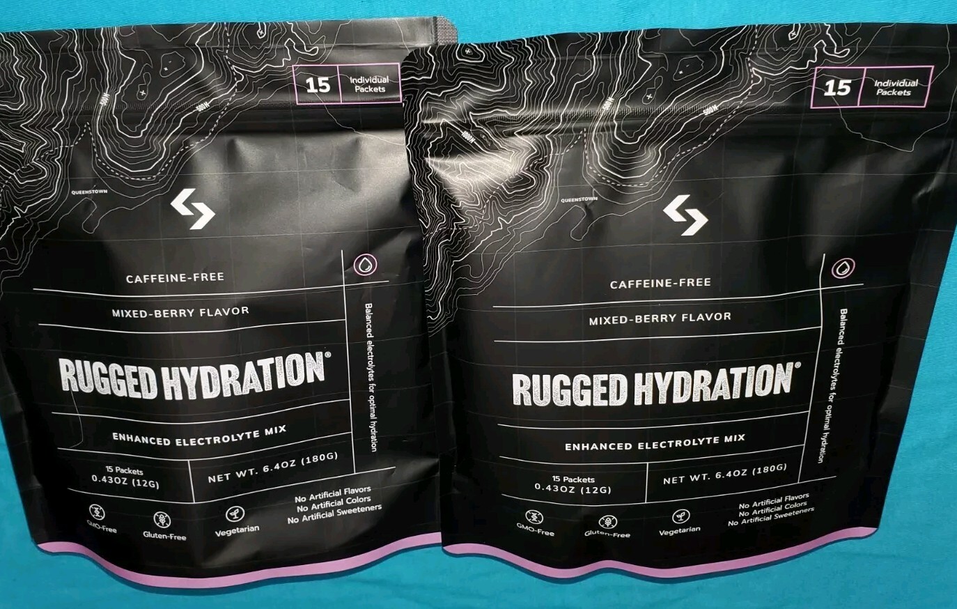 Rugged Hydration Mixed-Berry Electrolytes 30 packets NEW SEALED *FREE SHIPPING*