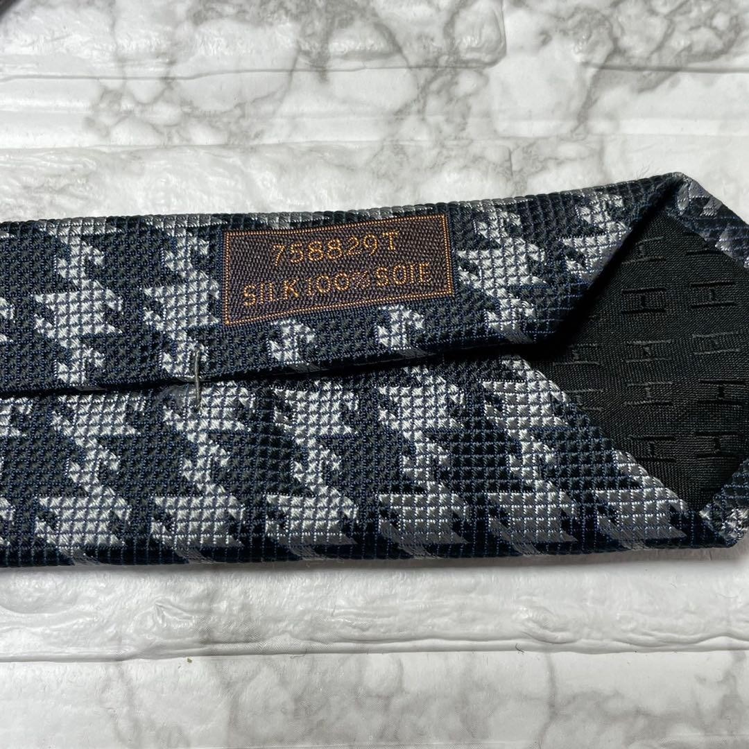 HERMES Tie All over Pattern Silk