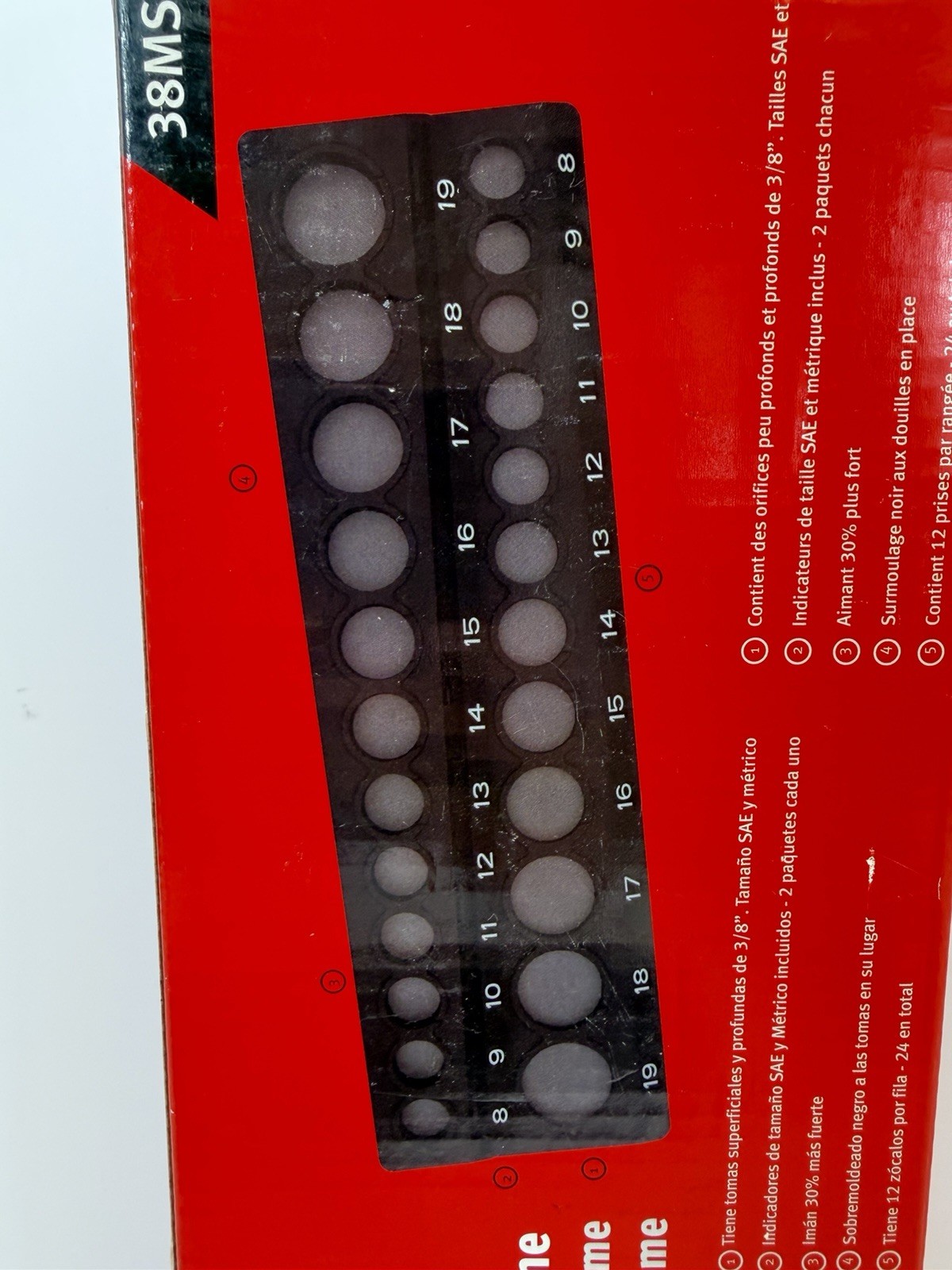 NEW Snap on 38MSKTH Magnetic Socket Holder Black NEW