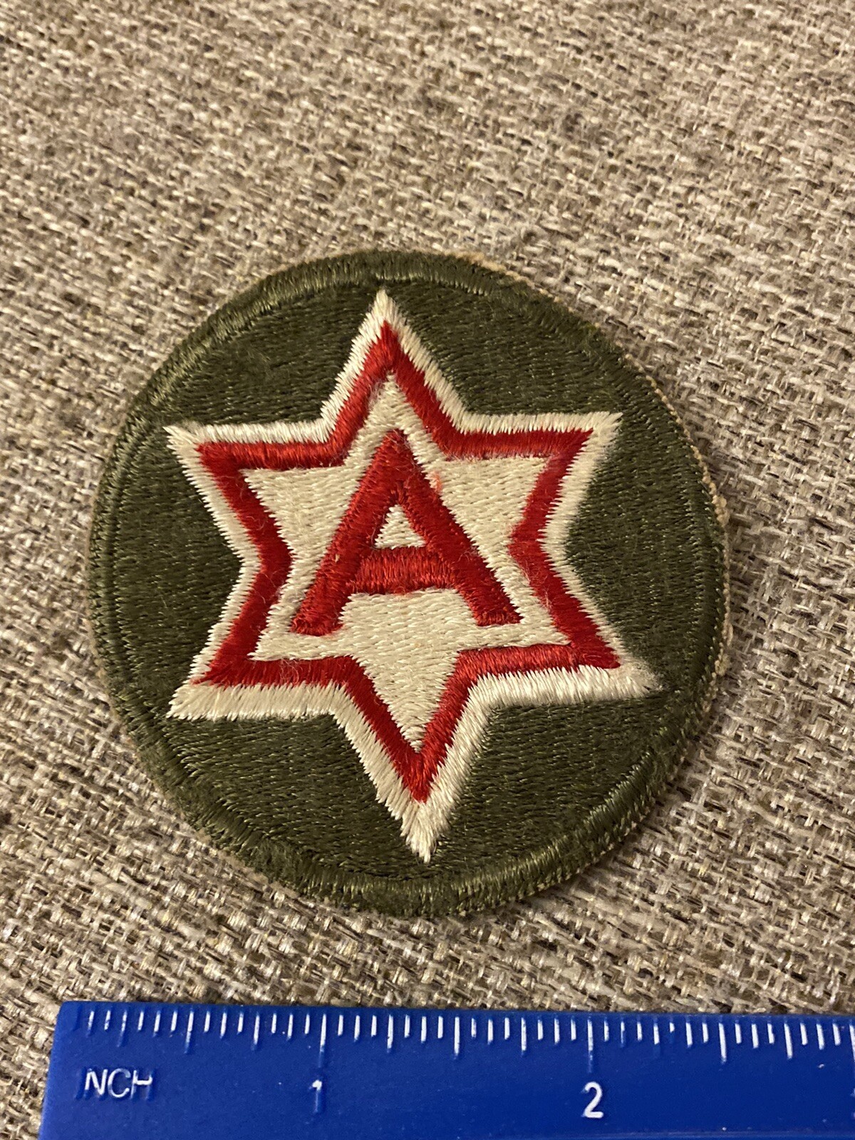 US Army 6th Army A Patch INV6512