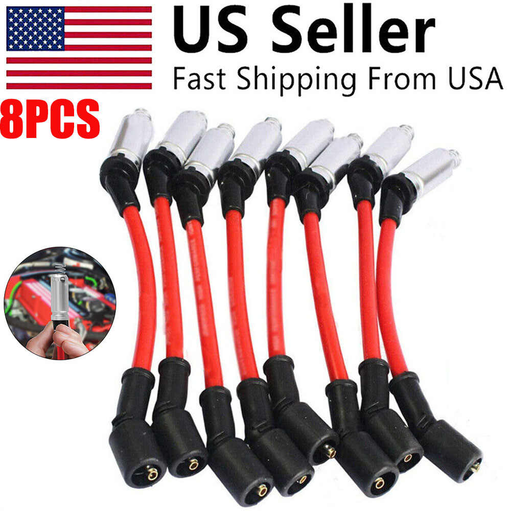 8 x 48322 Spark Plug Wires Set Performance For CHEVY GMC LS1 VORTEC 4.8 5.3 6.0L