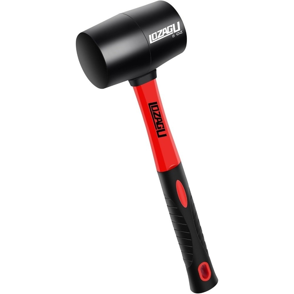 Rubber Mallet Hammer 8oz Soft Face Non Marring for Flooring Woodworking Camping