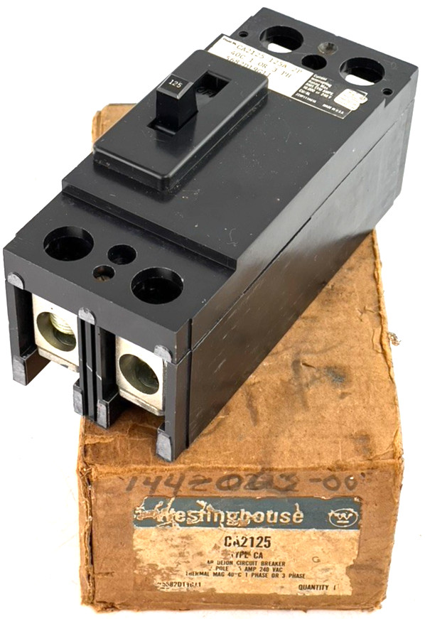 Westinghouse CA2125 125 Amp 2 Pole Type CA Circuit Breaker 125A 240V — NEW READ