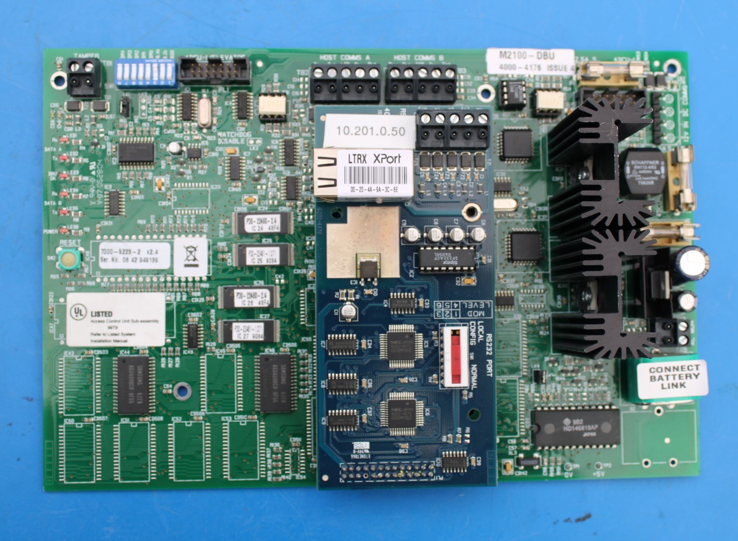 AMAG TECHNOLOGY M2100-DBU 4000-4176 7000-5223-2 DBU DATA BASE UNIT ISSUE 4,5,6