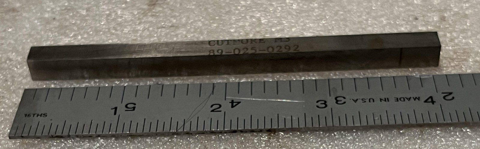 1/4 x 1/4 x 4 HSS M-3 TOOL BIT, CUTMORE, USA, NEW