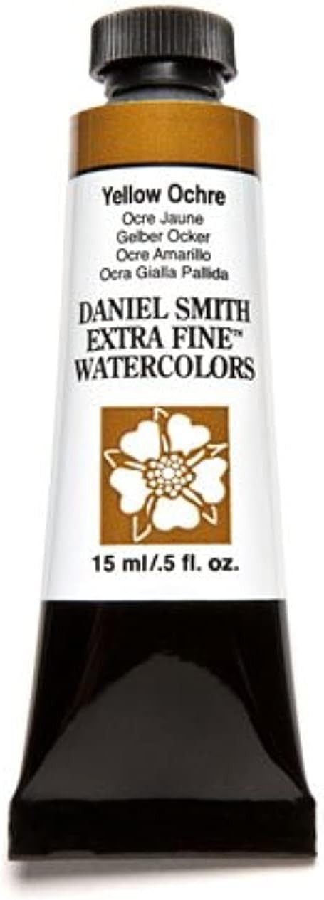 Daniel Smith Extra Fine Watercolor 15ml 0.5 Fl Oz (Pack of 1), Yellow Ochre