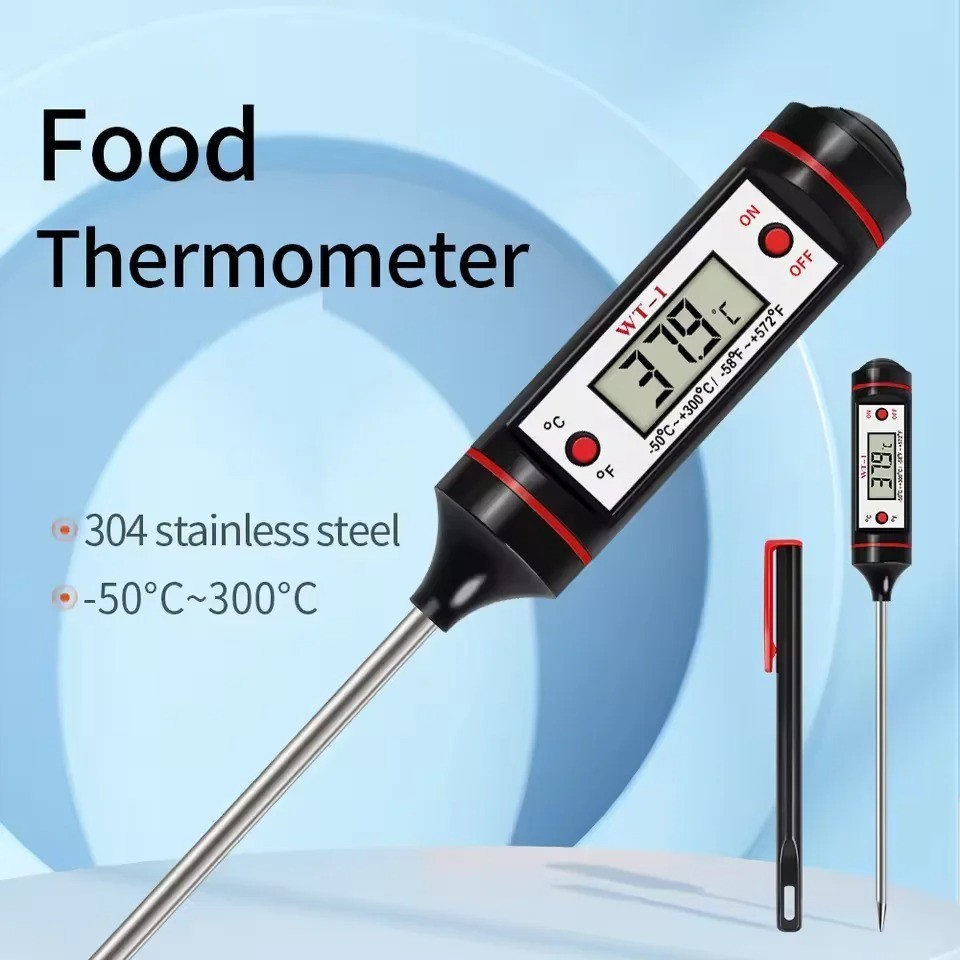 -50-300℃ Digital Food Thermometer For Meat Kitchen Cooking Water Milk Food Probe