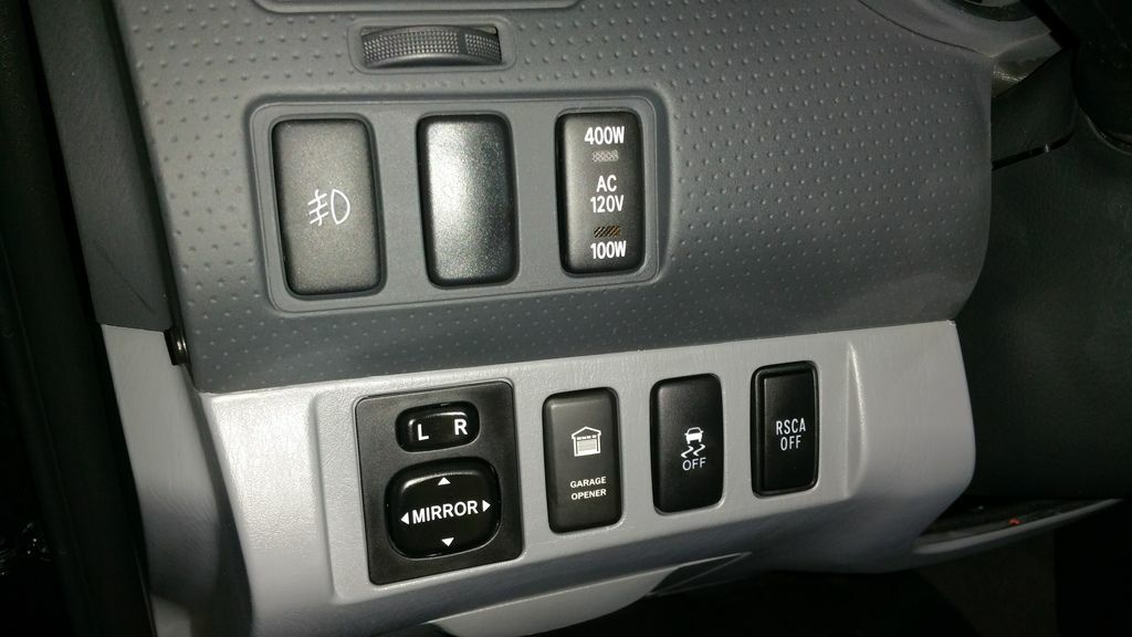 WINCH POWER Symbol - LED Backlit Push Button - Direct Replacement (Fit: TOYOTA)