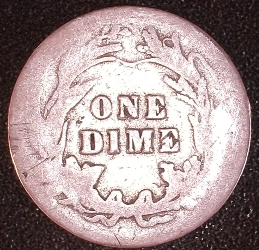 1906 BARBER DIME 10C