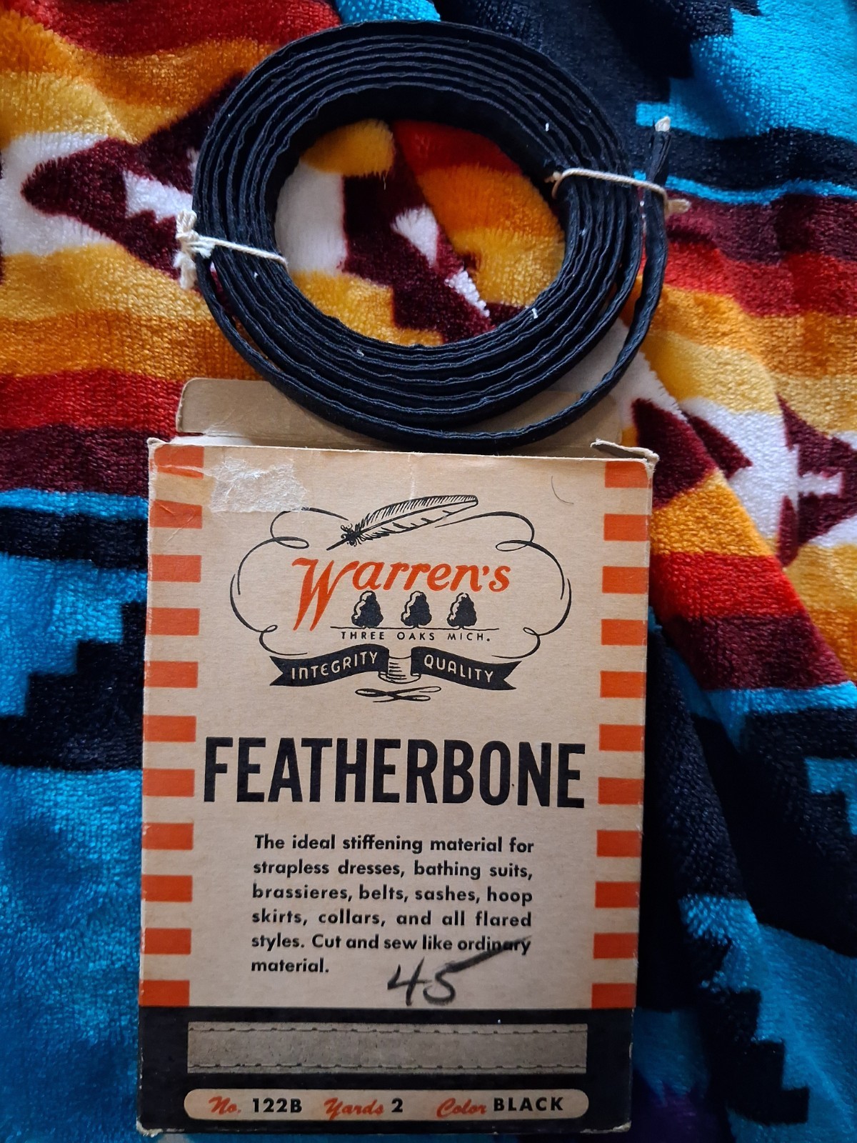 Vintage Warren's Featherbone Is A Collectible Sewing Notion