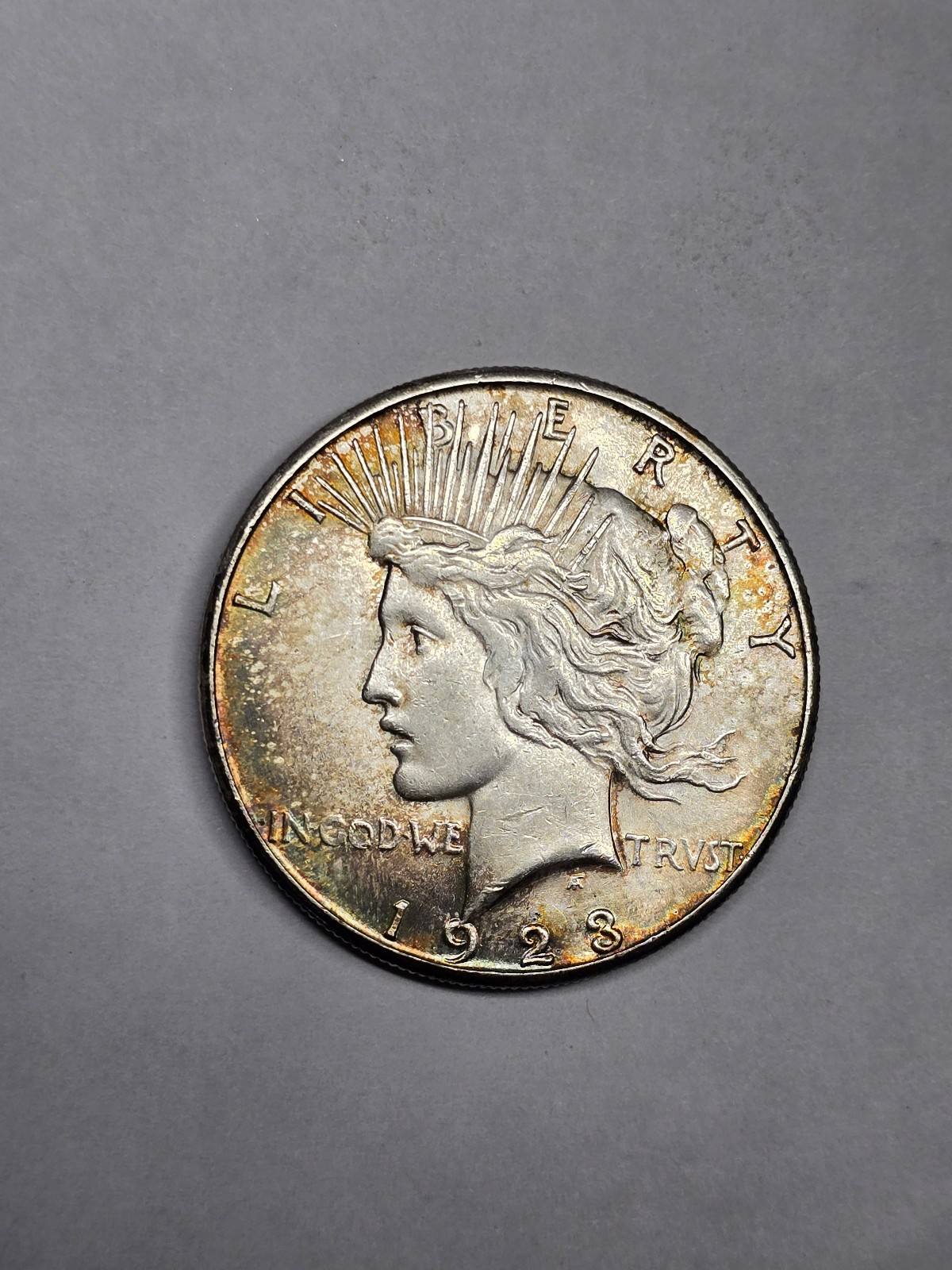 1923 S Peace Silver Dollar TONED Choice AU or BU