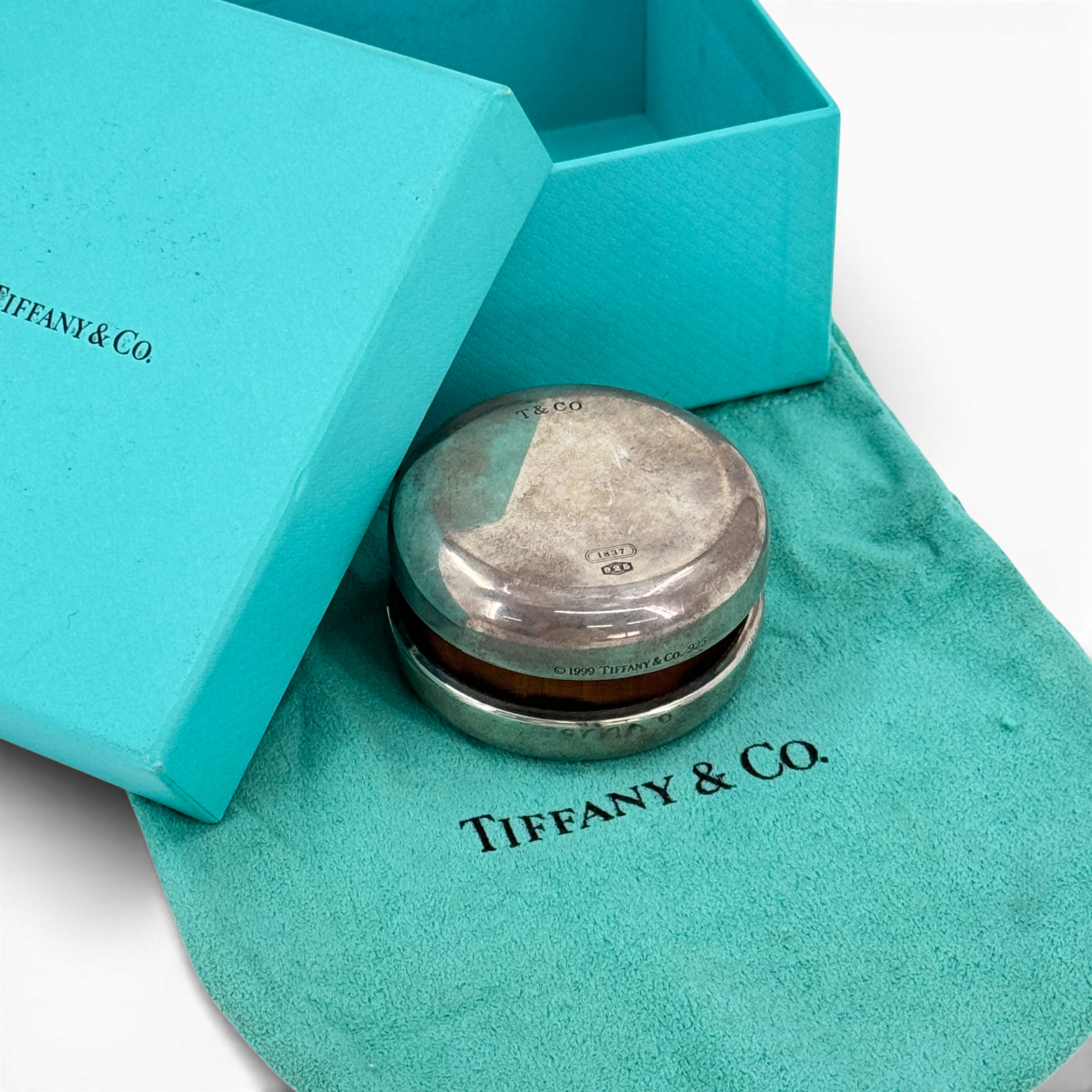 Auth TIFFANY & Co. Sterling Silver 925 Vintage 1837 Yo-yo JW962