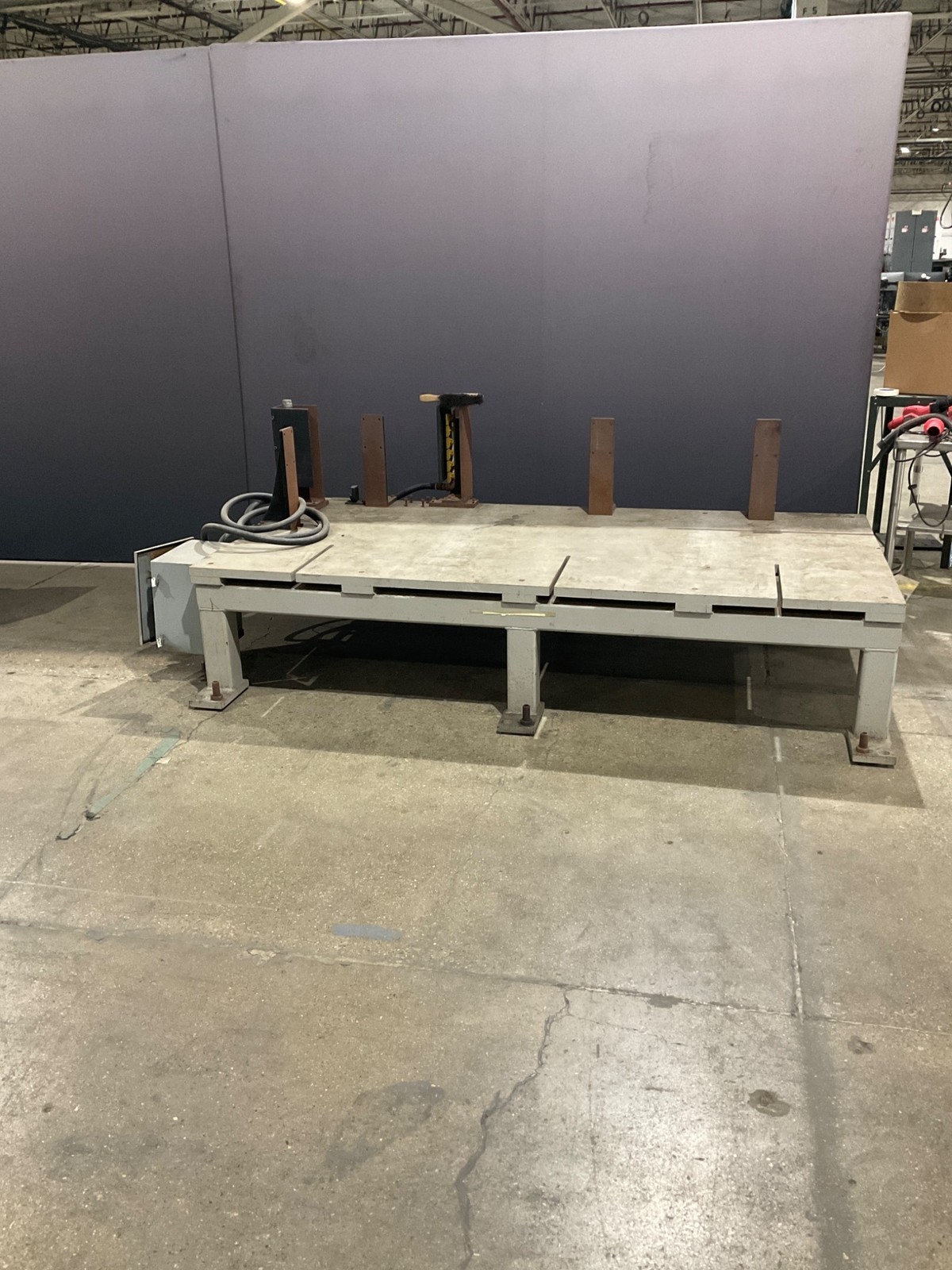 WAYNE TRAIL 46964 Steel T‑Slot Fabrication / Welding Table - USED