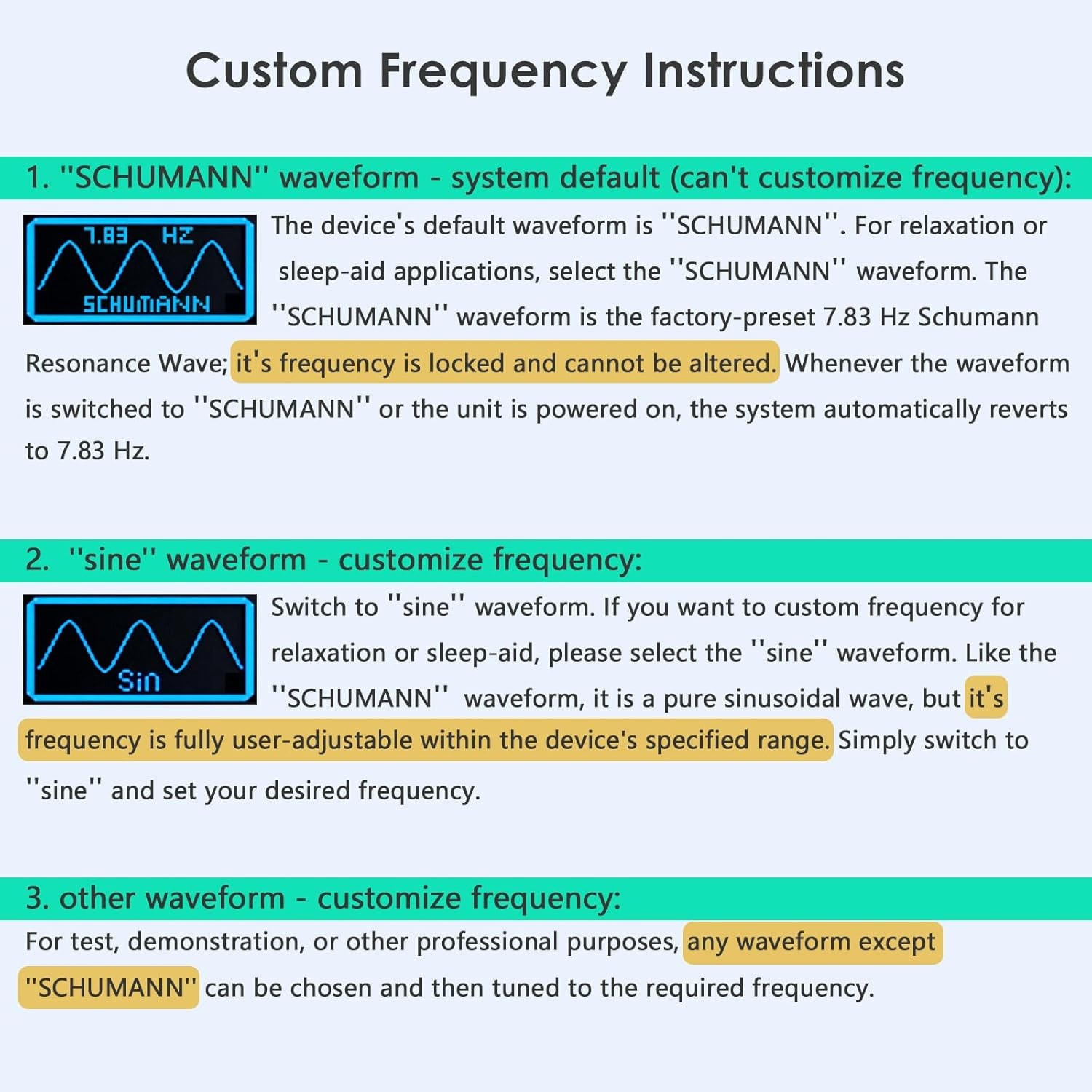 Schumann Resonance Generator USB-C Powered, 7.83Hz Ultra Low-Frequency Generator