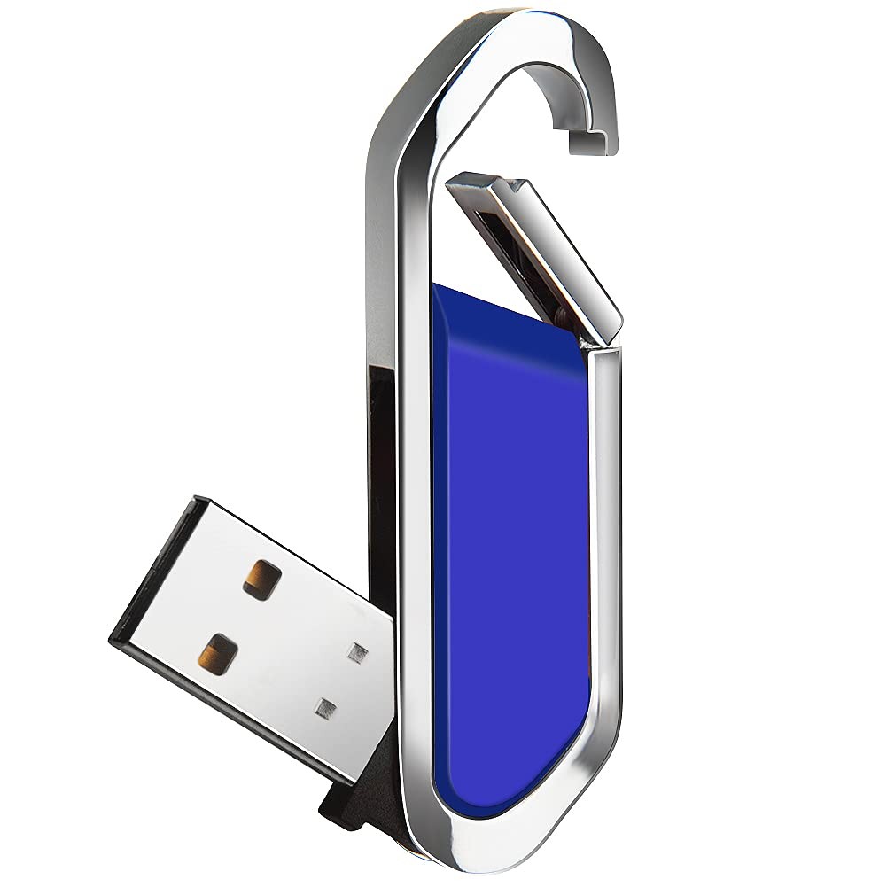 64GB USB Flash Drive Portable Metal Thumb Drive with Keychain USB 2.0 Memory ...