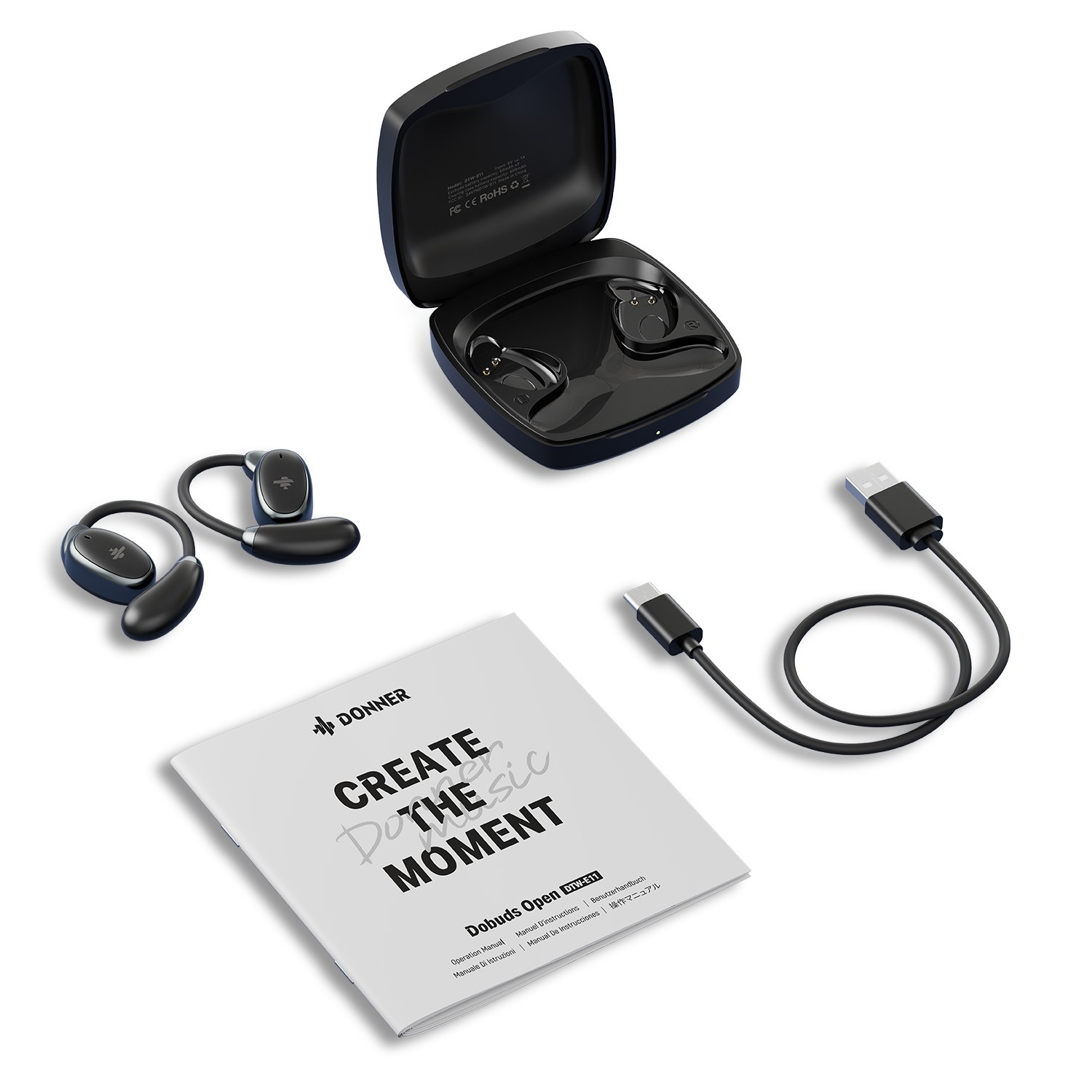 🎧 Donner Doubuds Open Noise Cancelling Earphones Wireless Bluetooth Earbuds