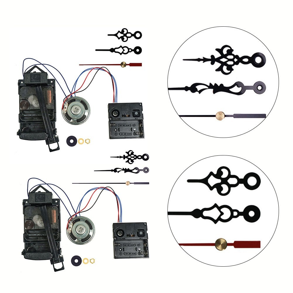 Pendulum Clock Movement Battery Powered Easy Replacement Parts Provided