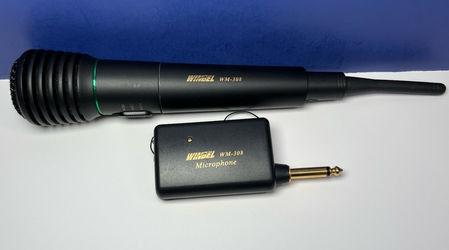Winbel WM-308 Super Professional Microphone Black Wireless - Tested