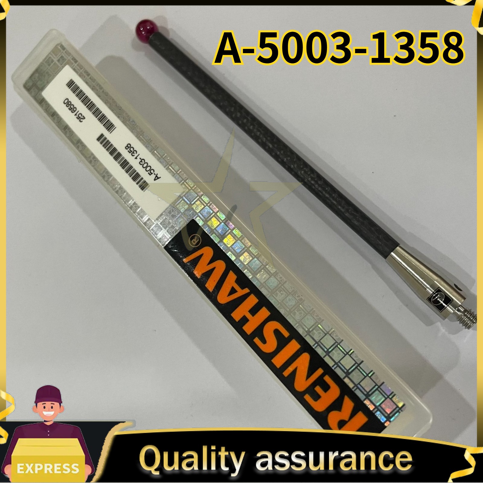 A-5003-1358 Renishaw CNC Probe Stylus Ruby Ball M4 STY D6R L100 EWL88.5 D4.4CF