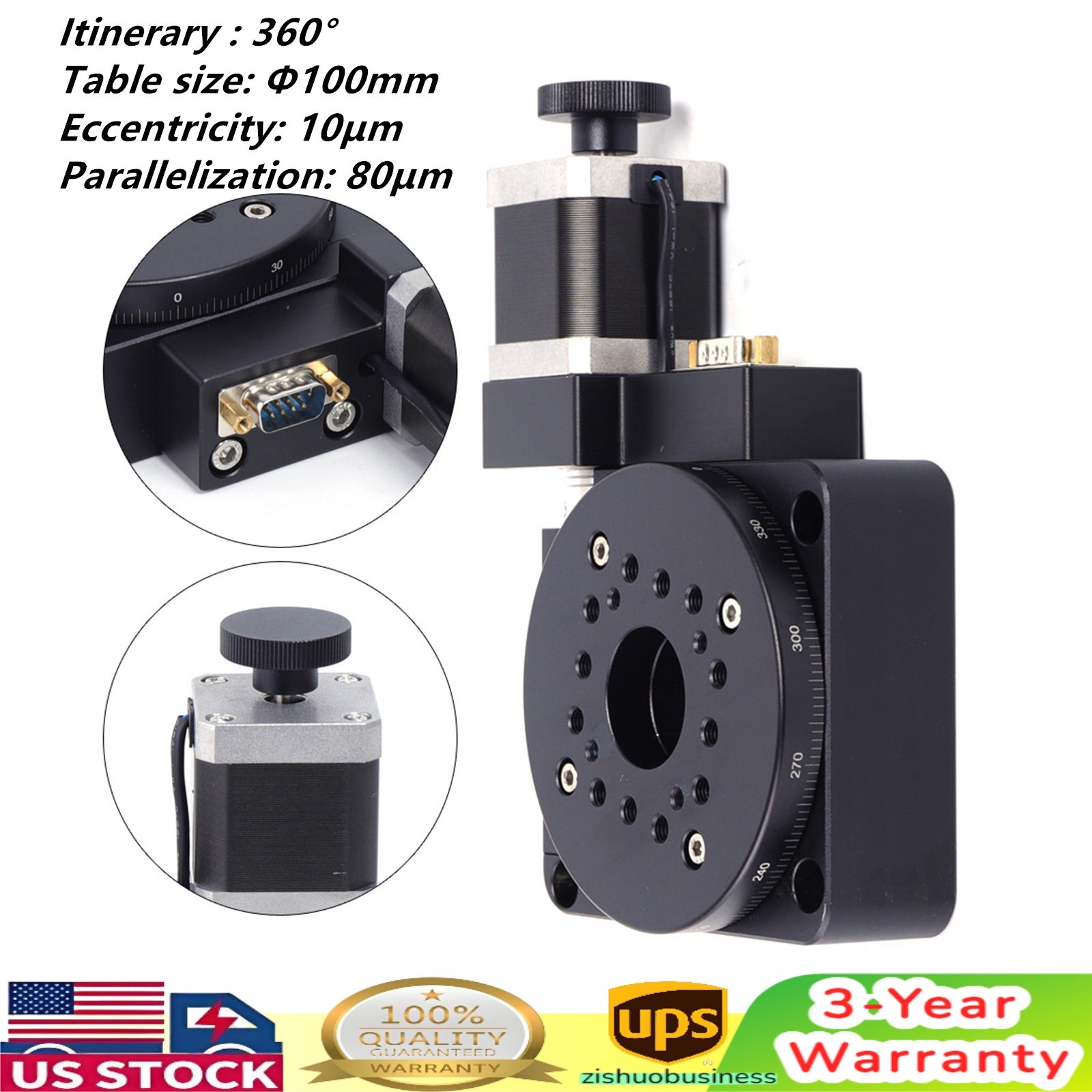 Electric Optical Rotation Platform Motorized Rotation Stage Optical Rotary Table