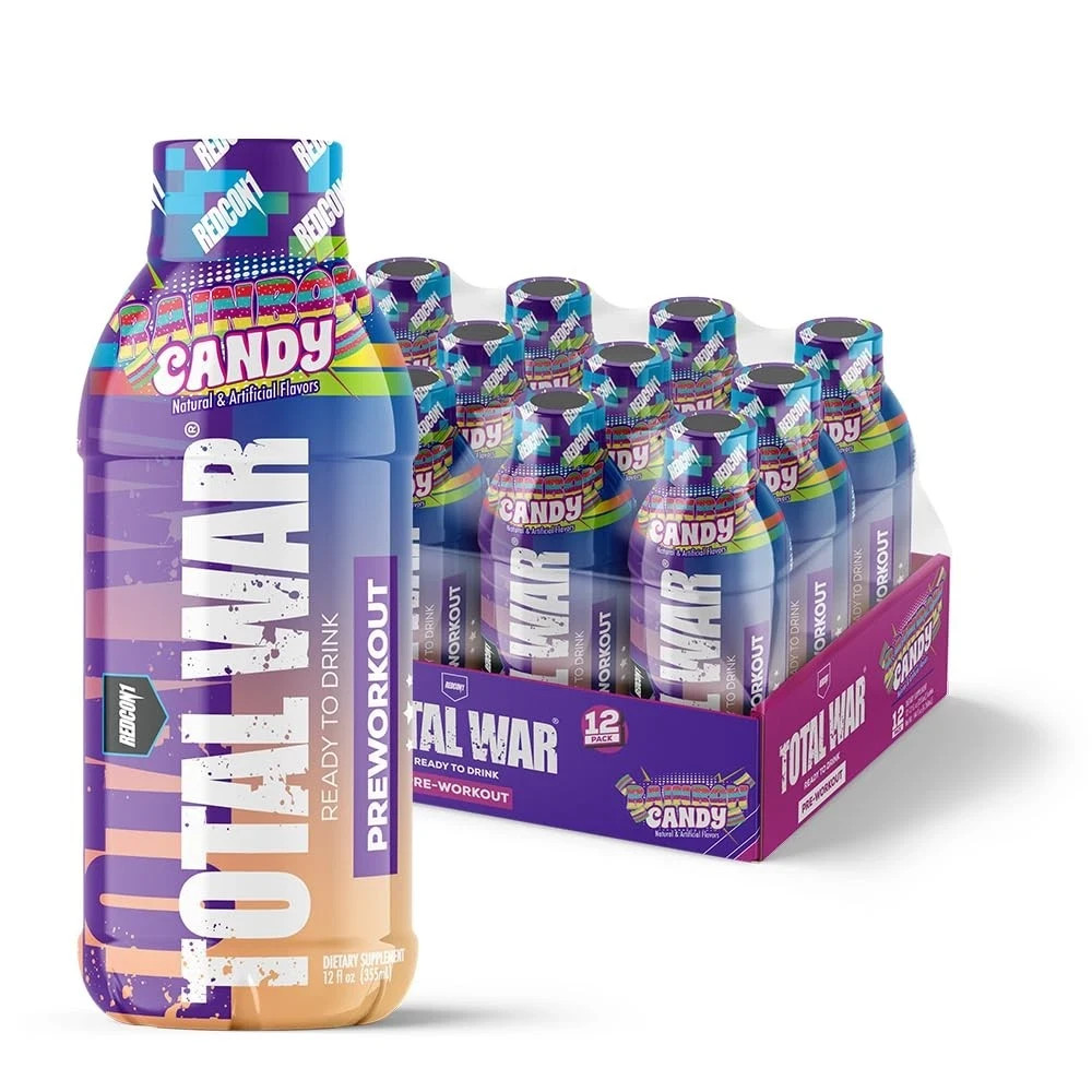 REDCON1 Total War Ready to Drink Pre Workout - 12.00 Fl Oz (Pack of 12)