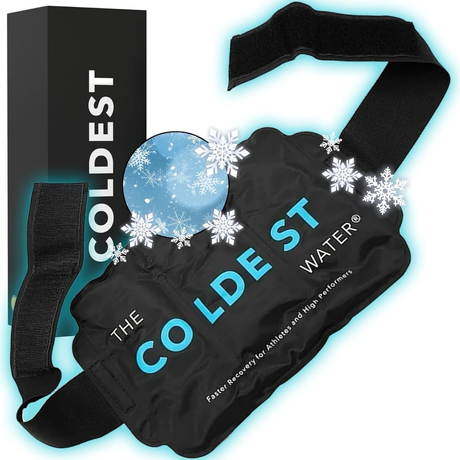 Coldest Gel Ice Pack Flexible Compress with Straps Provides Alleviate Joint a...