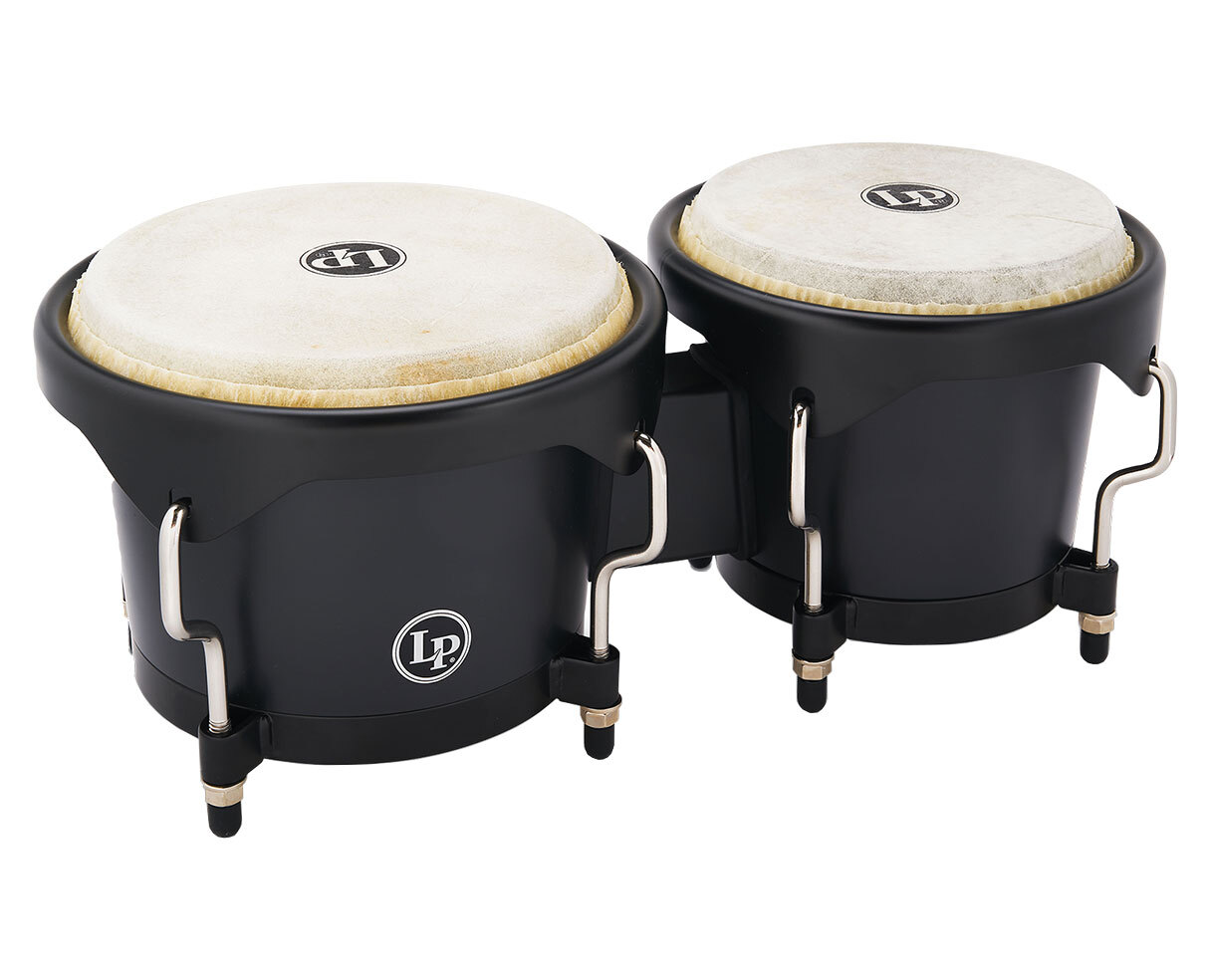 Latin Percussion LP601D-OX-K Discovery 6 1/4" & 7 1/4" Bongo w/Bag - Onyx