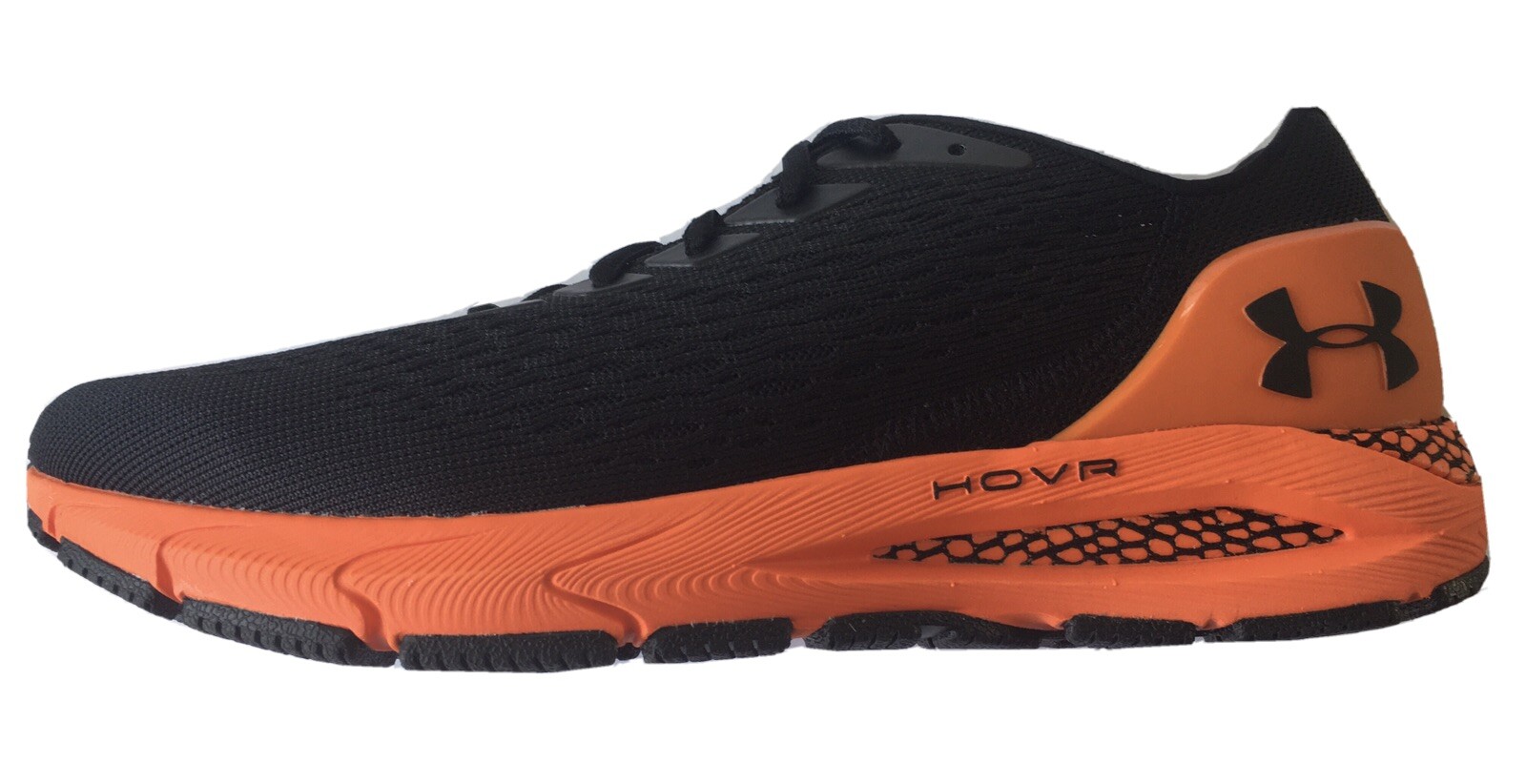 UNDER ARMOUR HOVR SONIC 3 CONNECTED RUNNING SNEAKERS UA MENS BLACK ORANGE SHOES