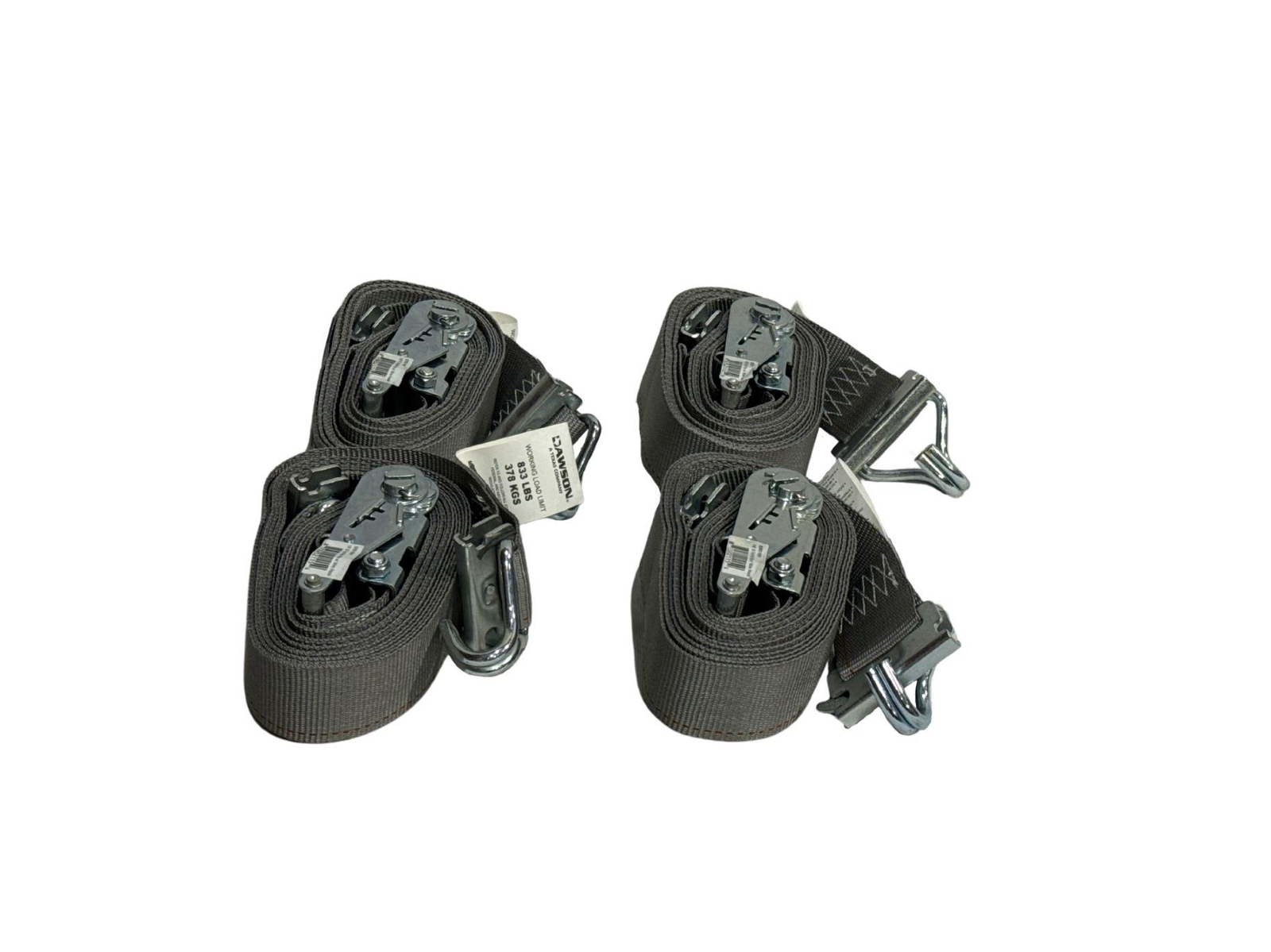 16' E-Track Ratchet Strap w/ Wire Hook 4 Pack