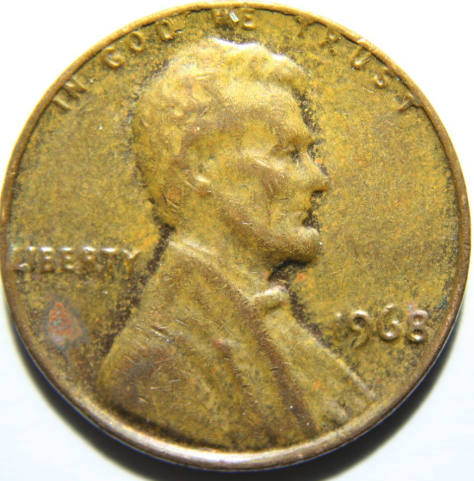 1968 Lincoln Memorial Cent UNDERWEIGHT planchet error 2.7 grams BN