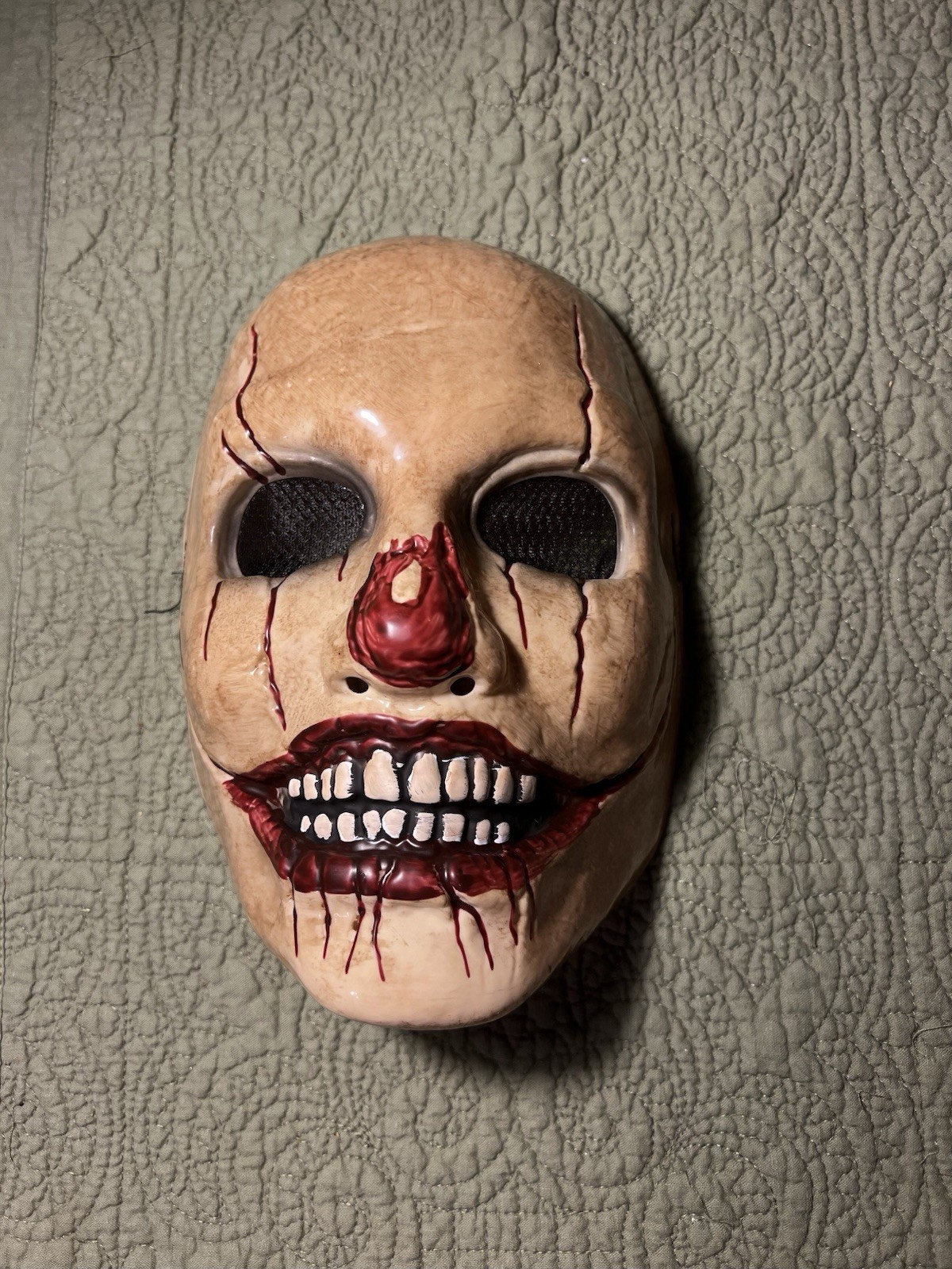 Blood Face Skull New w Tags Age 5+up Plastic With Strap Mesh Eyes/Last One!