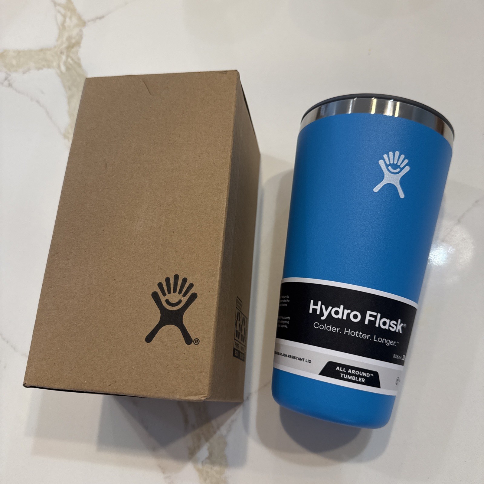 NEW Hydro Flask All Around Stainless Steel Tumbler, Pacific Blue 28 oz