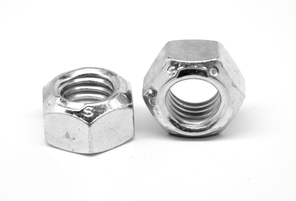 1/2"-13 Coarse Grade C Stover All Metal Locknut Zinc Plated and Wax