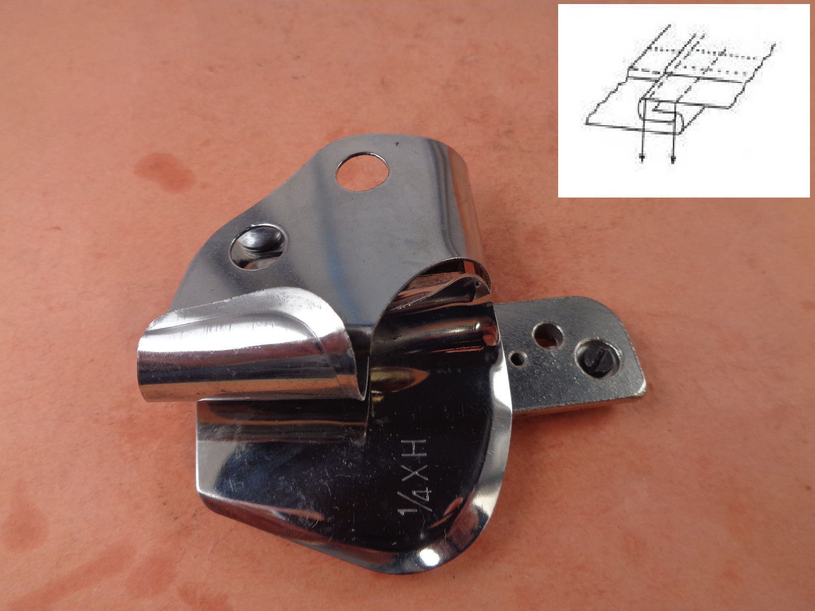UNION SPECIAL 35800 LAP SEAM FOLDER # 1/4XH