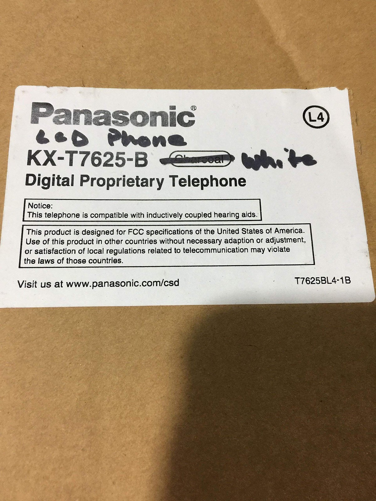 KX T7633 Digital White