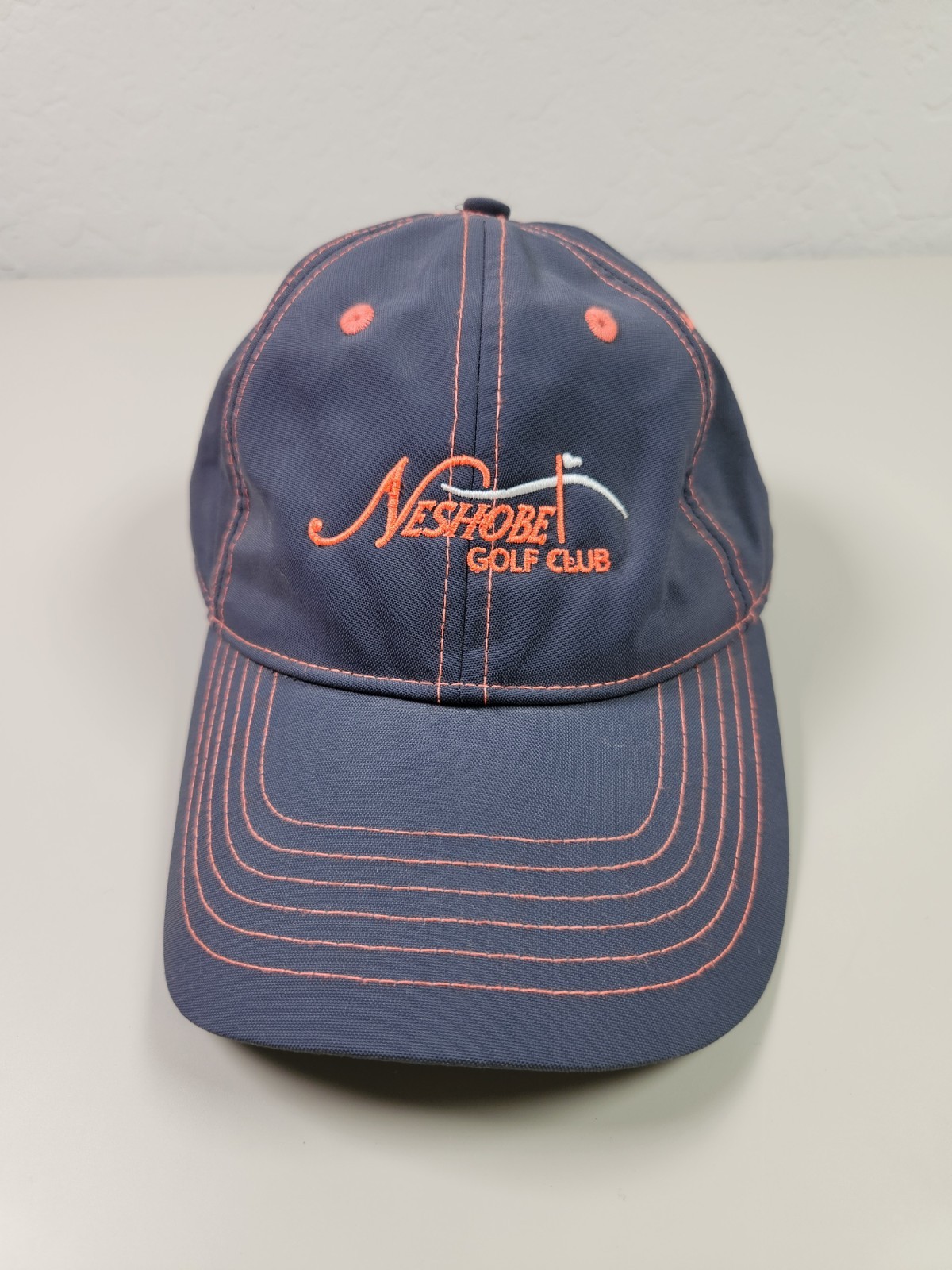 Antigua Neshobe Golf Club Logo Adjustable Strap Baseball Brandon Vermont Gray
