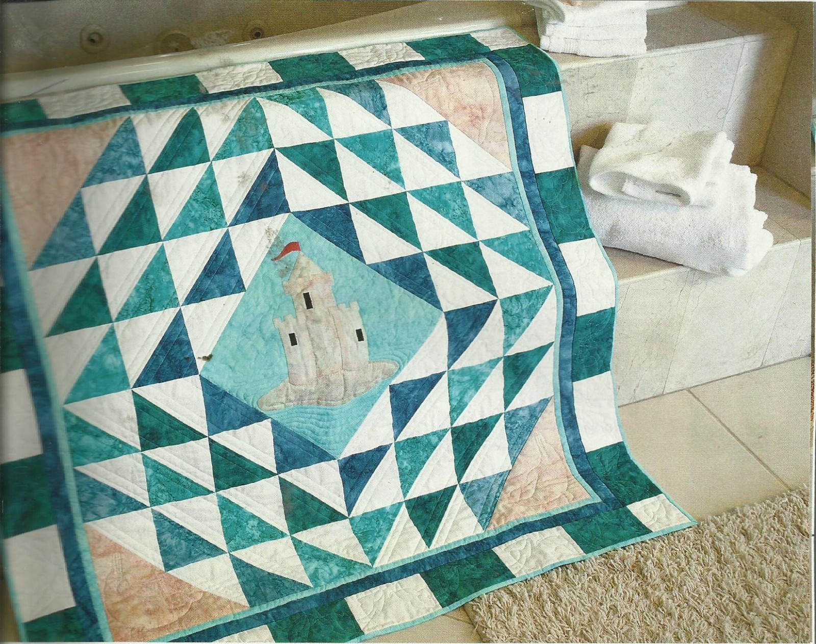 C0791 SANDCASTLE SUMMER QUILT PATTERN/INSTRUCTIONS