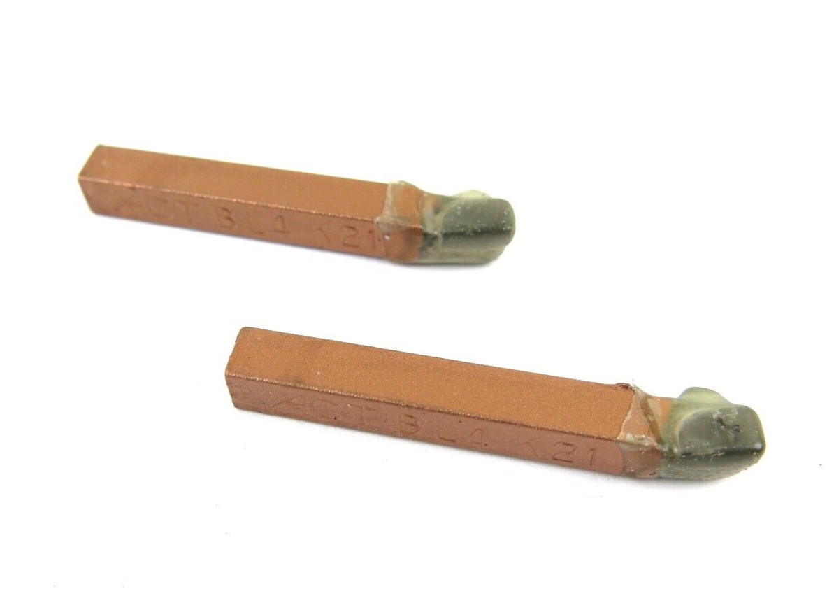 2pcs ACT BL-4 LH K21 Grade Carbide Brazed Lathe Tool Bits 1/4" x 1/4" Shank