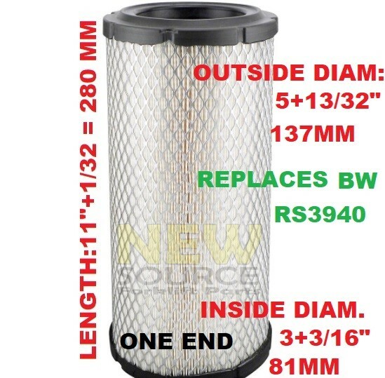 448124 CLARK AIR FILTER REPLACES BALDWIN RS3940 WIX 42806 MAN C14153 FA042
