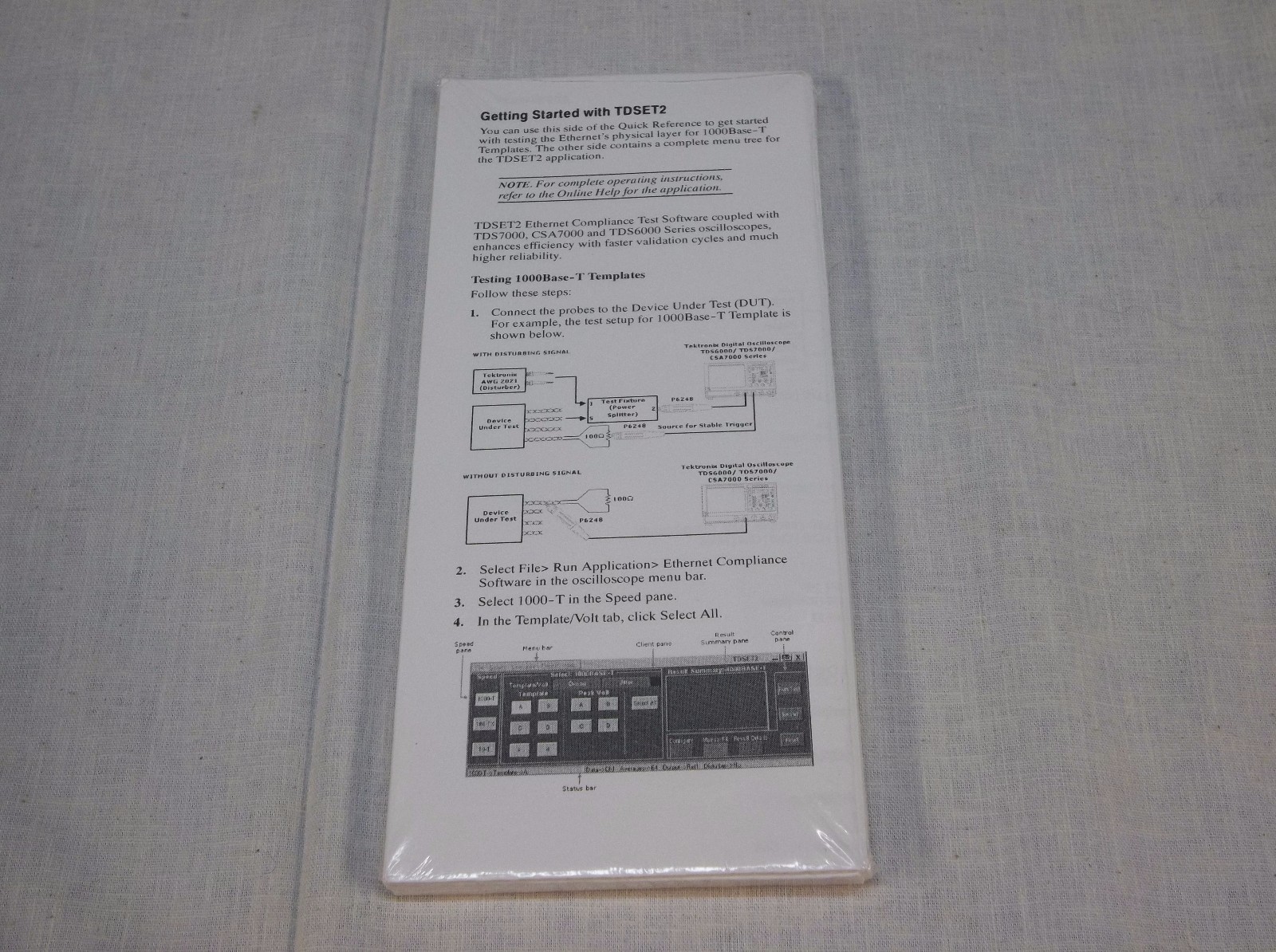 Tektronix TDSJIT3 TDSJIT3E Jitter Analysys Application Reference 020-2454-06