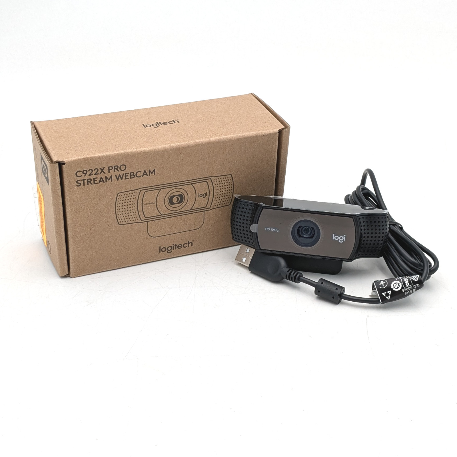 Logitech C922X Pro Stream Webcam Full 1080P HD Camera (960-001176) - Black