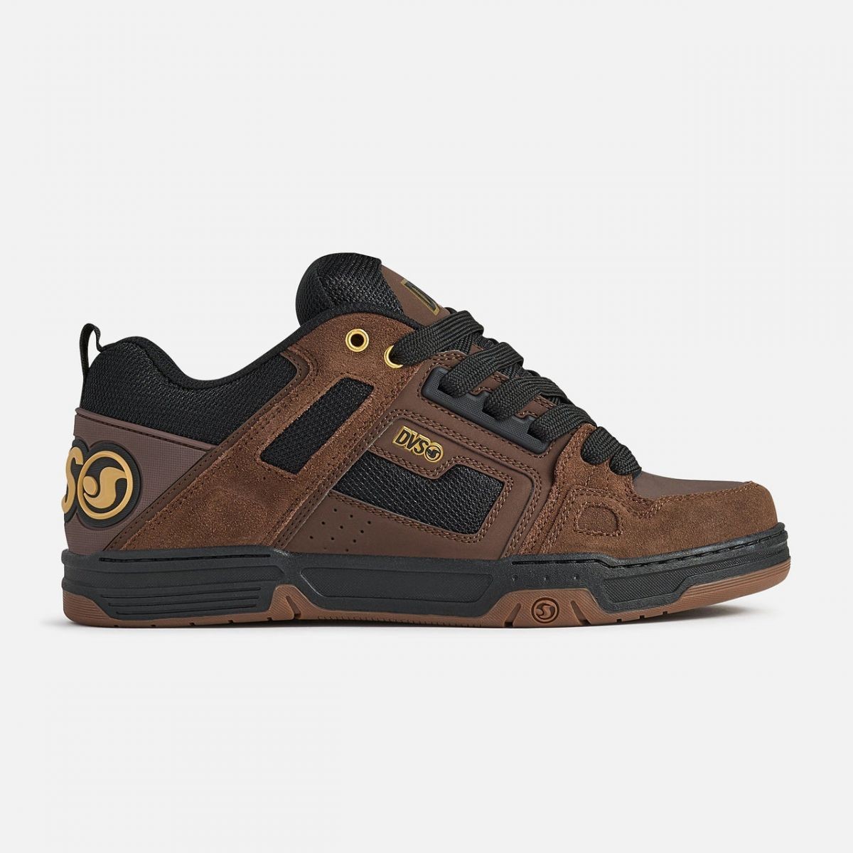 DVS Men's Comanche Brown/Black/Gold - DV01312210, Brown/Black/Gold