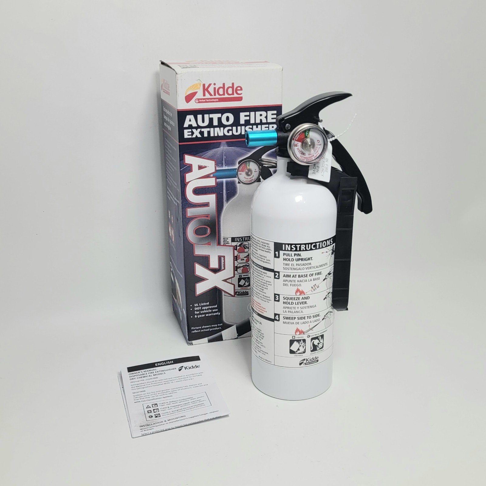 Kidde Auto FX5 Fire Extinguisher 408-21006287MTL Car Truck Racing