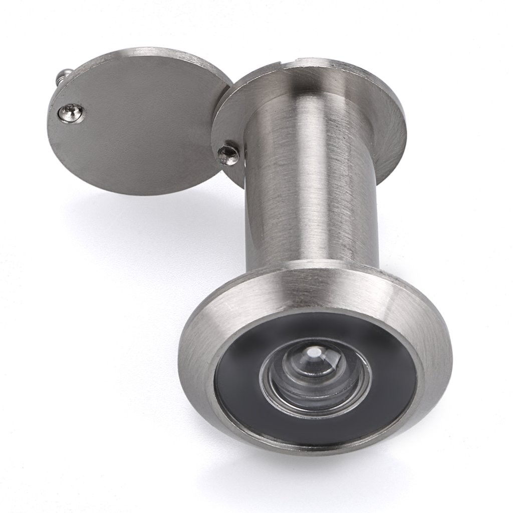 Sumnacon Safety Door Viewer,Solid Brass 220-degree 22mm, Silver