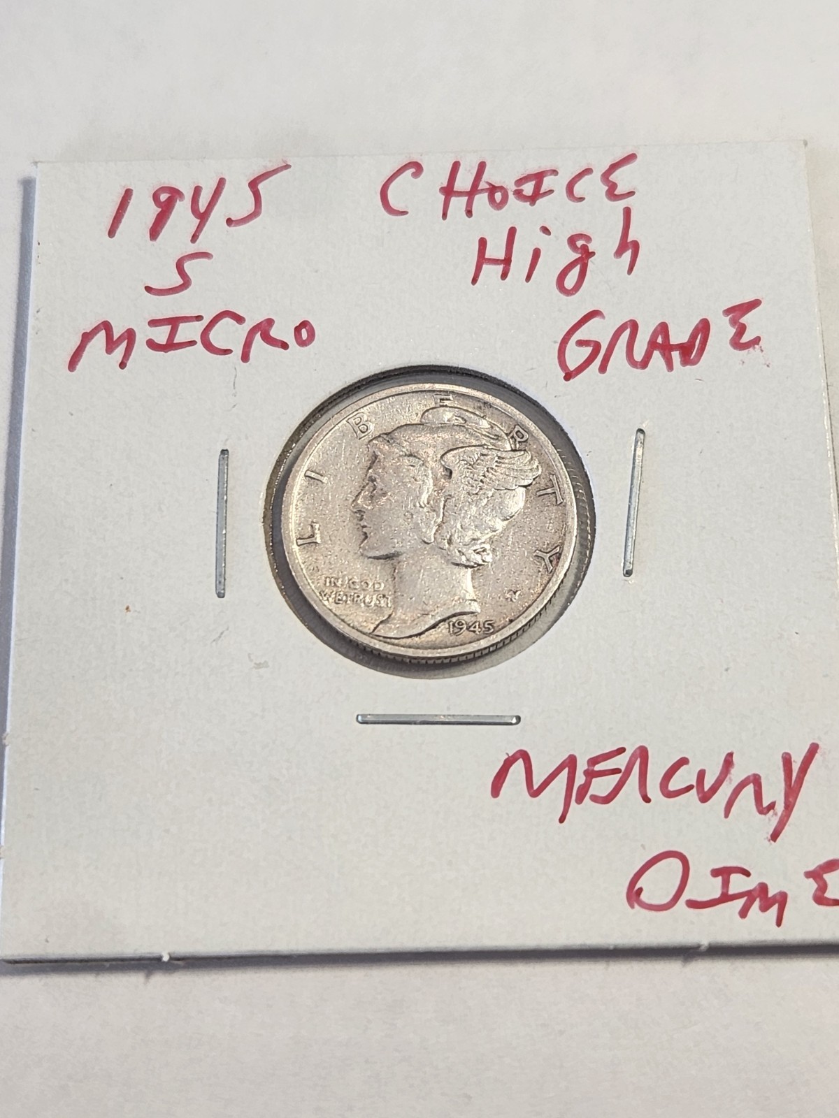 1945 S MICRO CHOICE HIGH GRADE MERCURY DIME RARE