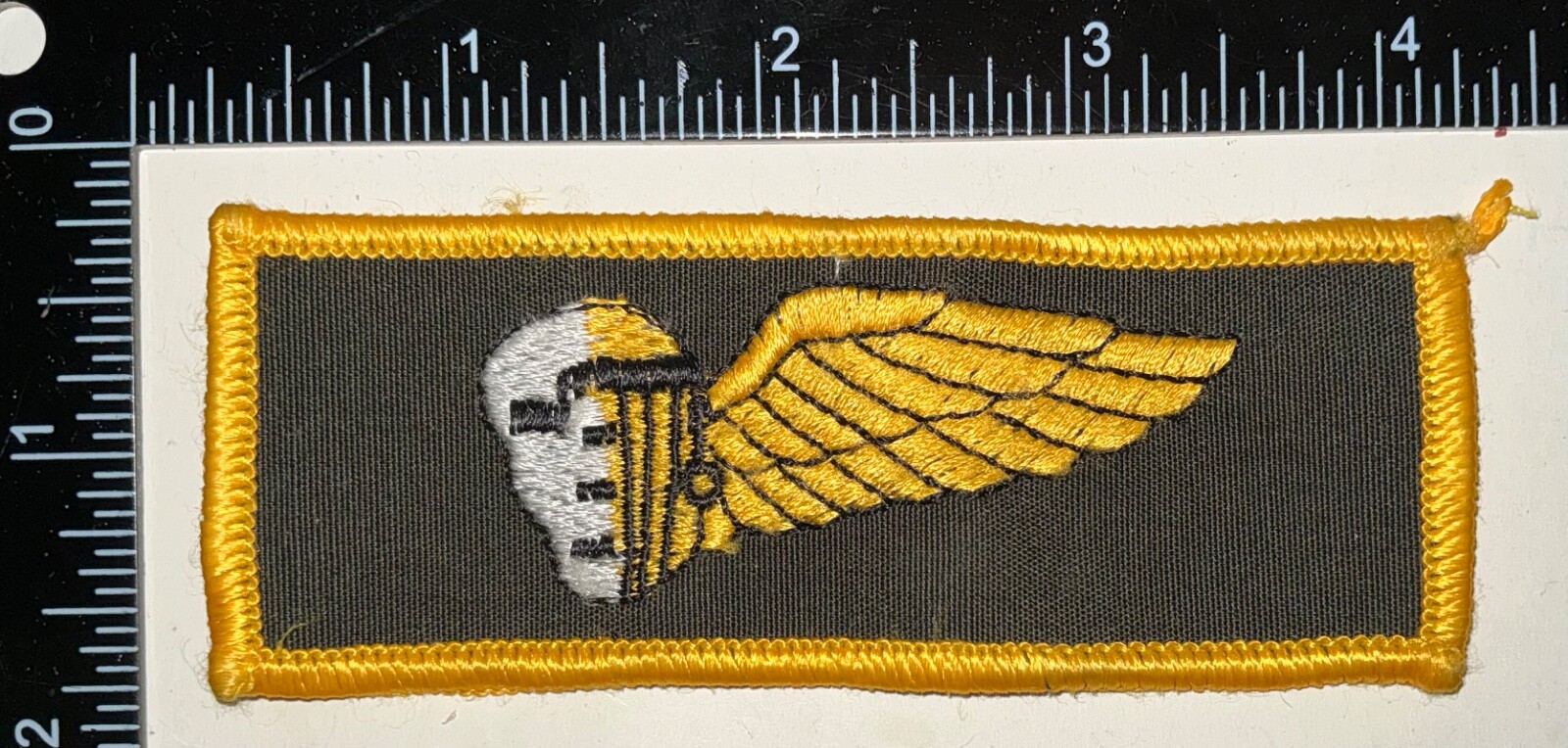 REPRODUCTION Vietnam War USMC Marine Corps Force Recon Skull Wings Yellow Patch