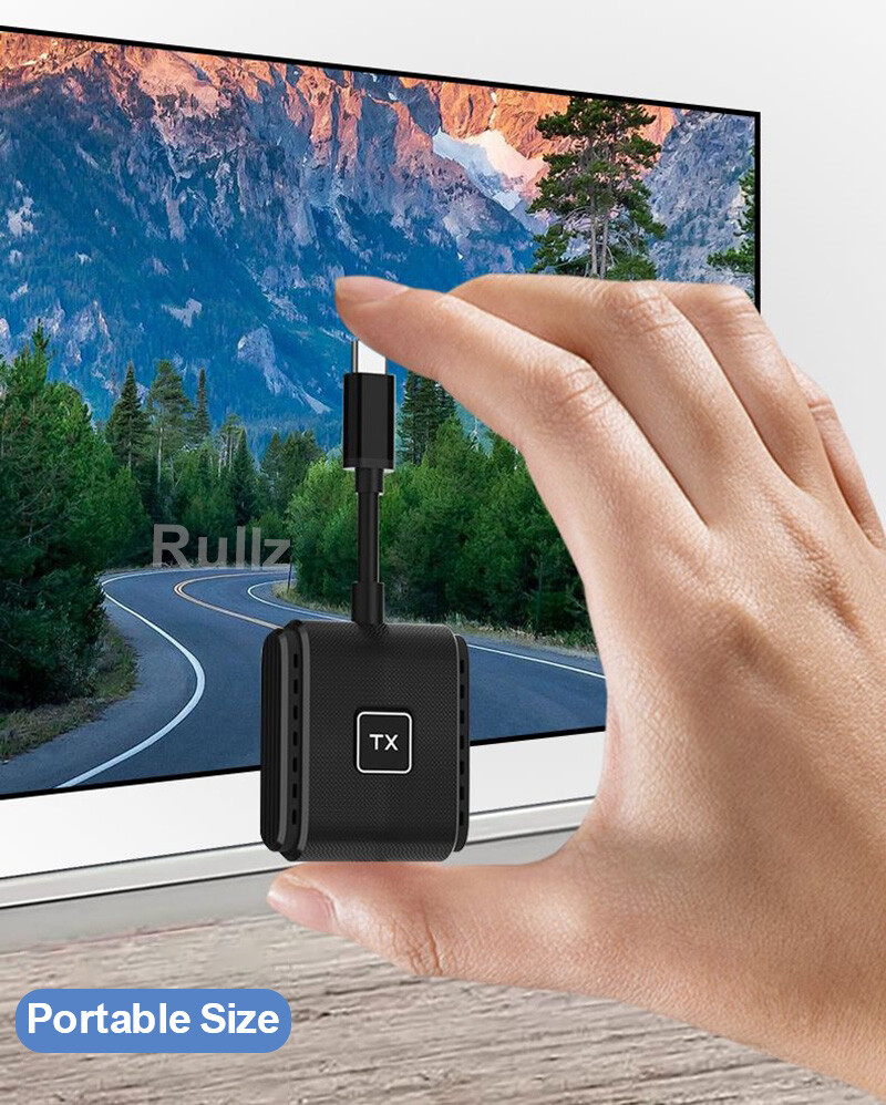 Wireless HDMI Type C Transmitter Receiver Extender for Iphone 15 Laptop PC To TV