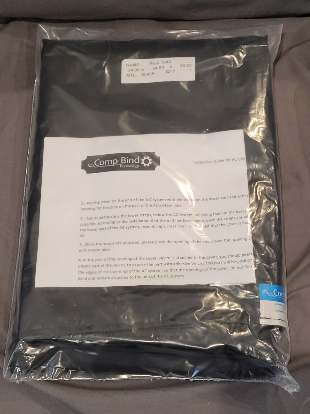Brand New Comp Bind Technologies Paul 1543 24"x24"×36.25" Black FREE SHIP