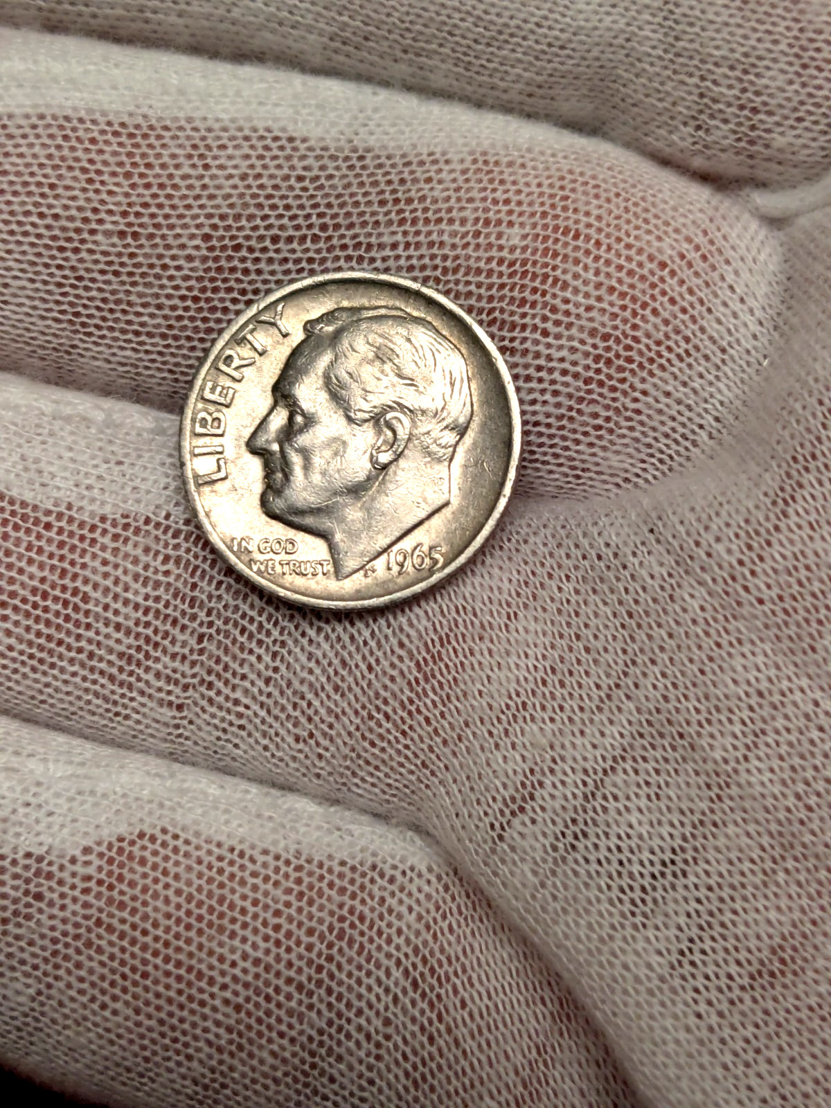 1965 DIME NO MINT MARK ROOSEVELT ERROR COIN EXTRA THICKNESS ON 6 AN 5 RARE FIND